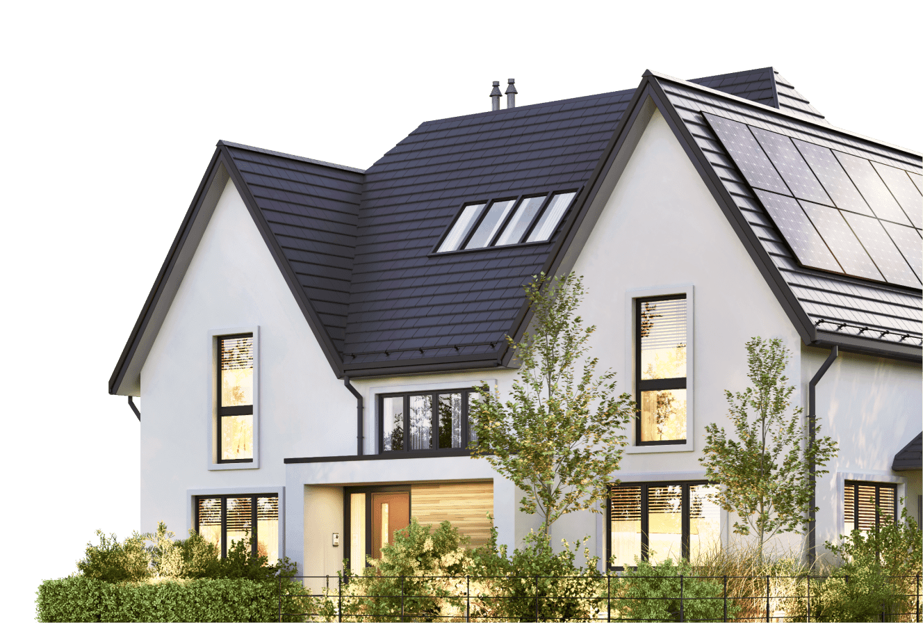 House with solar panels